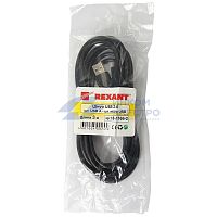Шнур micro USB (male) - USB-A (male) 3м черн. (уп.10шт) Rexant 18-1166-2