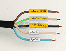 Маркировка для провода гибкая для трубочек 4х23мм желт. (уп.2800шт) DKC NUTFL23Y